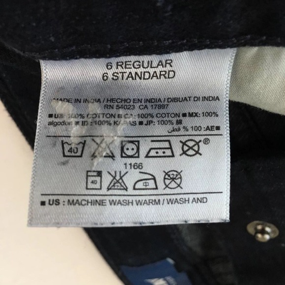 Old Navy Kids Sz 6 Regular Stretch Skinny Jeans Pants Overdyed Blue Straight - Picture 7 of 12